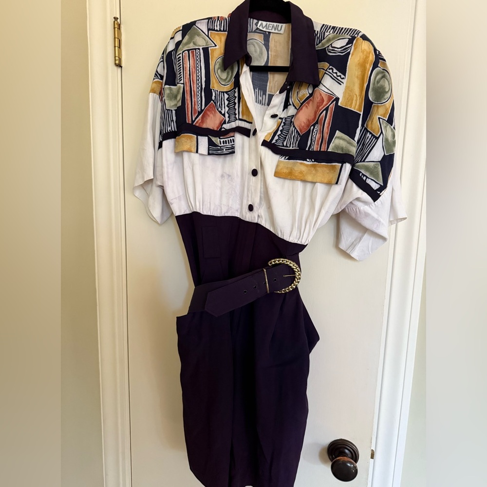 Vintage Menu Multicolor Jumpsuit